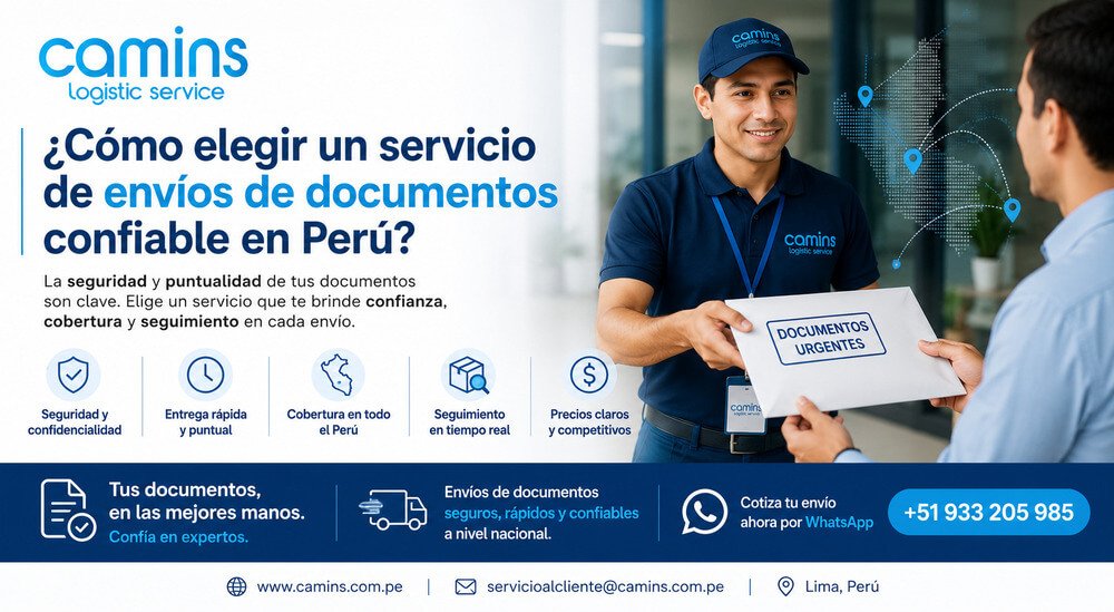 ¿Cómo elegir un servicio de envíos de documentos confiable en Perú?
