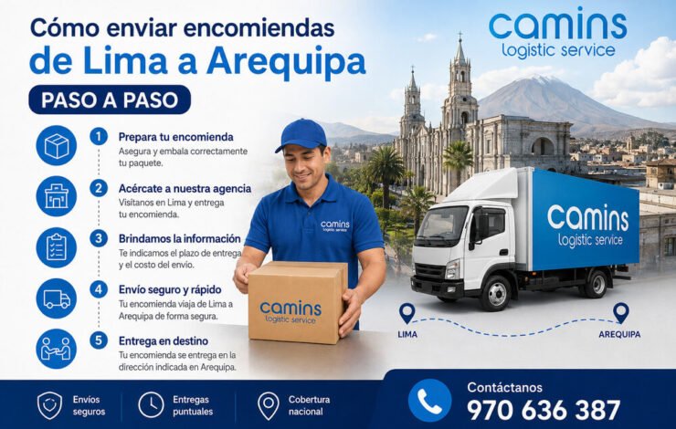 ¿Cómo enviar encomiendas de Lima a Arequipa paso a paso?