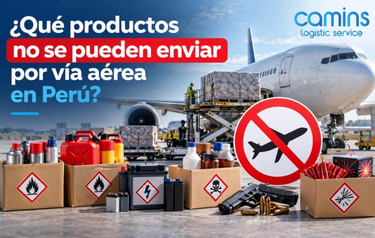 ¿Qué productos no se pueden enviar por vía aérea en Perú?